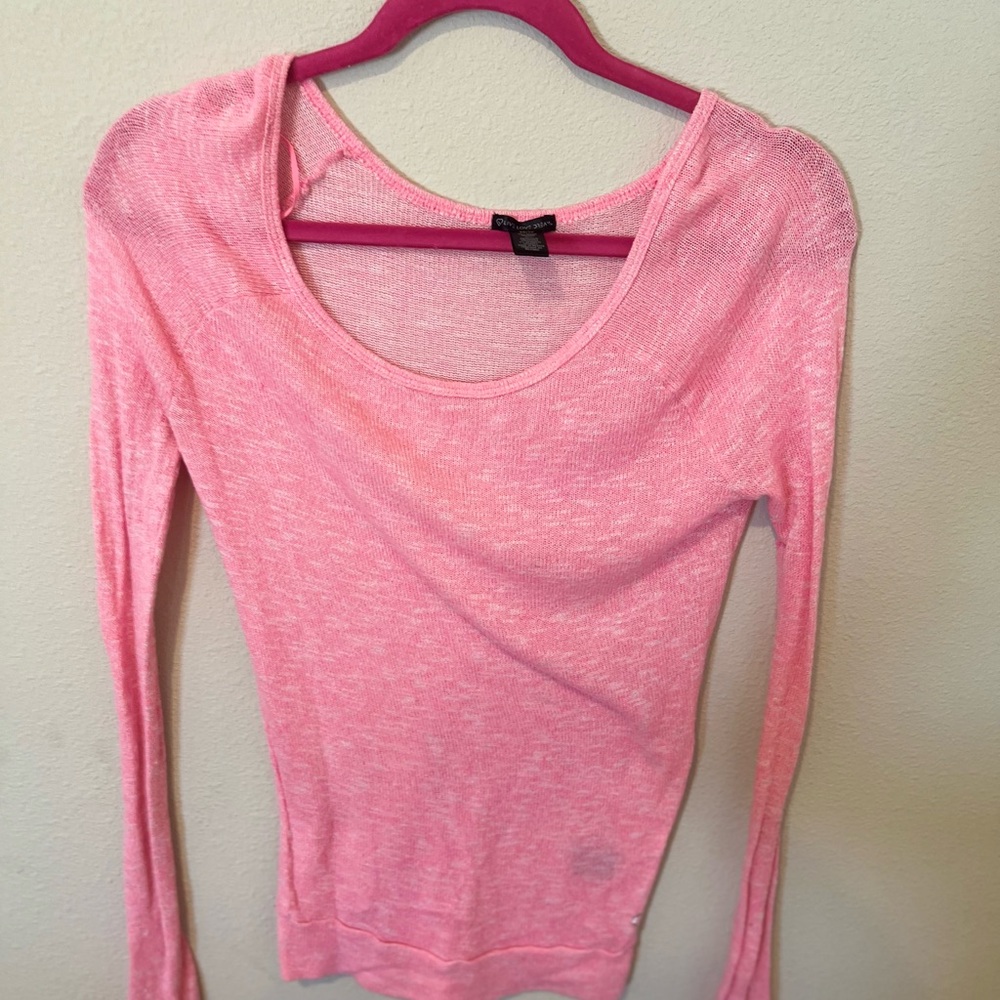 Pink Long Sleeve Women's Top